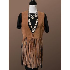 Leather Fringe Vest